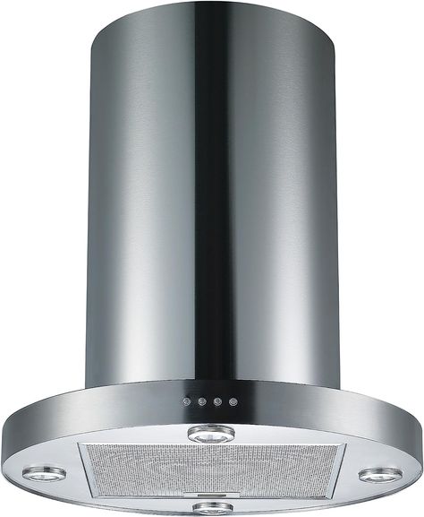 Cookology TUB350SS 60cm Tubular Island Cooker Extractor Hood, 3 Speeds 750m3/hr, 4 LED Lights, 600mm Extractor Fan Recirculating - in Stainless Steel : Amazon.co.uk: Large Appliances Island Cooker Hoods, Island Hood, Extractor Fan, Extractor Hood, Extractor Fans, Cooker Hood, Kitchen Ceiling, Cooker Hoods, Mood Light