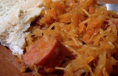 *Just Braise has moved. Please visit me at www.justbraise.com !* This is really a "sweet"kraut and not sauer- or "sour"kraut because in the... Sweet Sauerkraut, German Sauerkraut Recipe, Can Tomato Soup, Rice And Cabbage, Crockpot Party Food, Sour Kraut, Sweet And Sour Cabbage, Sweet And Sour Recipes, Unstuffed Peppers