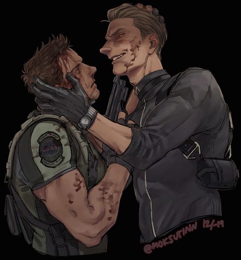 Resident Evil Background Wallpapers, Chris Redfield And Albert Wesker, Albert Wesker And Chris Redfield, Albert Wesker X Chris Redfield Fanart, Albert X Chris, Chris X Albert, Wesker And Chris Matching Pfp, Chris Redfield X Albert Wesker, Wesker Cosplay