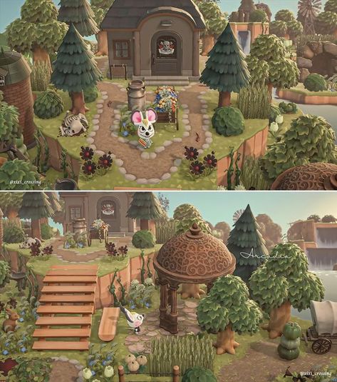 Acnh Dirt Path Stone Border, Acnh Stone Dirt Path, Acnh Cobblestone Paths, Acnh Dirt Path, Acnh Builds, Top Pic, Acnh Inspo, Garden Animals, Animal Crossing Game