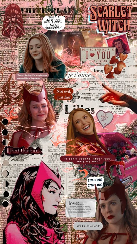 Scarlet Witch Collage Wallpaper, Avengers Collage Wallpaper, Marvel Valentines Wallpaper, Vision Marvel Wallpaper, Wanda Maximoff Wallpaper Iphone, Red Room Marvel Aesthetic, Chromatopia Wallpaper, Scarlet Witch Wallpaper Aesthetic, Marvel Collage Wallpaper