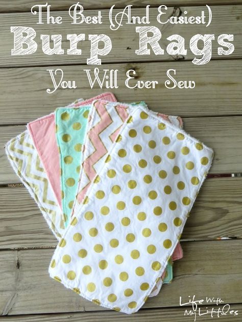 Diy Sy, Burp Rags, Diy Baby Gifts, Sewing Projects Clothes, Trendy Sewing, Baby Sewing Projects, Beginner Sewing Projects Easy, Baby Projects, Baby Diy