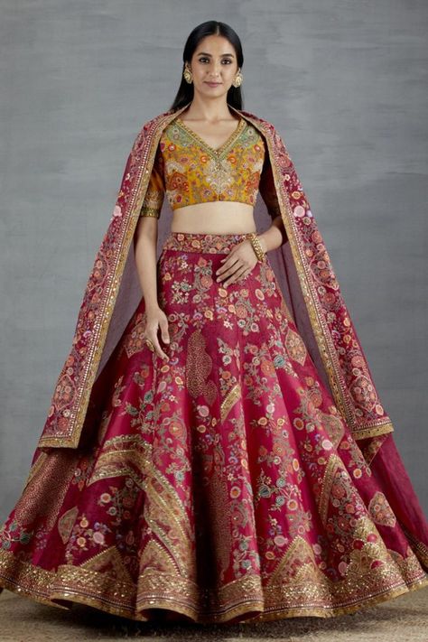 Hand Work Lehenga, Mustard Lehenga, Mustard Blouse, Pink And Mustard, Hand Chain Jewelry, Latest Bridal Lehenga, Raw Silk Lehenga, Bridal Lehenga Collection, Work Lehenga