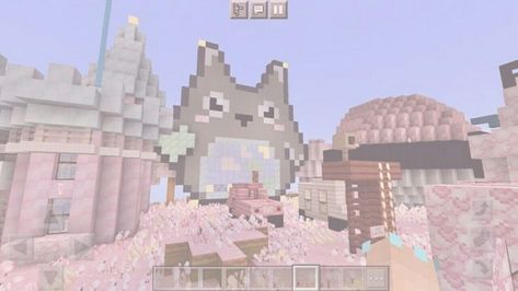 Kawaii Minecraft Builds, Cute Minecraft House, Build Cute, Kawaii Minecraft, Pink Minecraft, Cute Minecraft, Minecraft Skins Aesthetic, Minecraft Decoration, Mc Builds