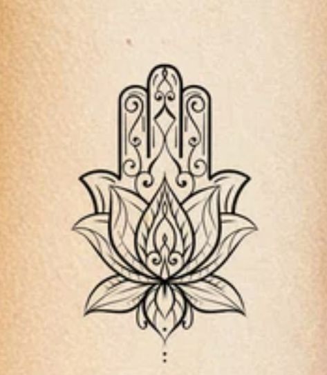 Hamsa Hand With Lotus Flower, Hasma Hand, Ink Ideas, Symbolic Tattoos, Hamsa Hand, Lotus Flower, I Tattoo, Tattoo Ideas, Lotus