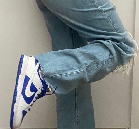 racer blue🧿💙 Blue Streetwear, Nike Dunk Low, Hummel Sneaker, Dunk Low, Nike Dunk, Nike Dunks, Street Style, Street Wear, Nike