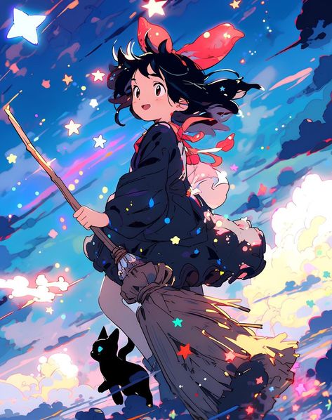 Kikis Delivery Service Fanart, Ghibli Characters, Art Studio Ghibli, Personajes Studio Ghibli, Studio Ghibli Background, Studio Ghibli Characters, Ghibli Artwork, Studio Ghibli Movies, Studio Ghibli Art