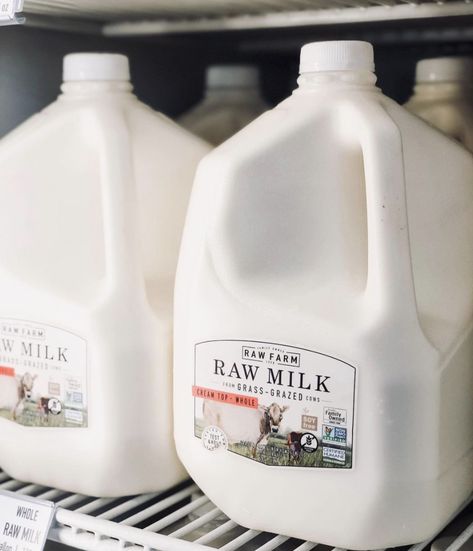 IS THERE CREAM IN RAW WHOLE MILK? Raw Cream, Freezing Leftovers, Fermented Milk, Milk Brands, Milk Products, Milk Packaging, Happy Cow, Milk And Cheese, Green Pasture