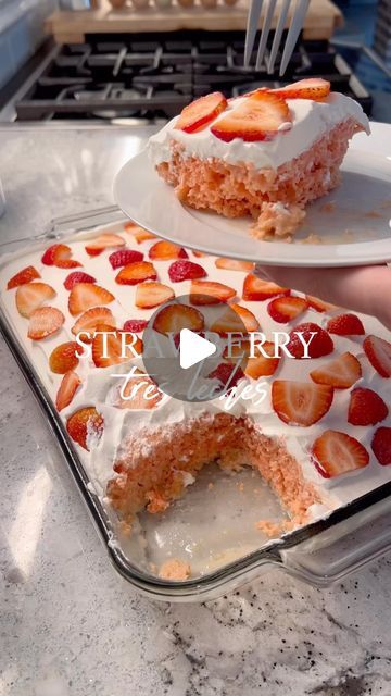 Strawberry Tres Leches, Tres Leches Cake Recipe, Tres Leches Cake, Tres Leches, Special Occasion Cakes, Pie Cake, Thanksgiving Desserts, November 9, Occasion Cakes