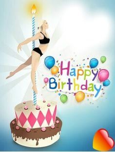 Template Happy Birthday, Pole Fitness Inspiration, Pole Dancing Videos, Pole Sport, Pole Moves, Pole Art, Pole Dancing Fitness, Happy Birthday Wishes Cards, Birthday Wishes Cards