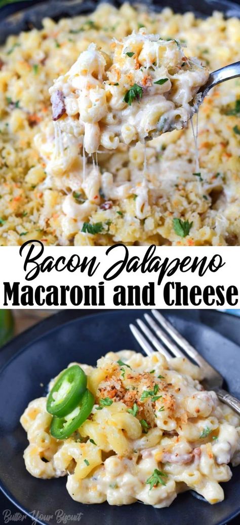 Jalapeno Mac N Cheese, Bacon Jalapeno Mac And Cheese, Jalapeno Mac And Cheese, Stuffed Jalapenos With Bacon, Cheesy Pasta, Cheesy Sauce, Jello Shots, Mac N Cheese Recipe, Macaroni Cheese