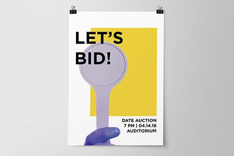 Date Auction Poster on Behance Auction Poster Design, Auction Poster, School Date, Auction Fundraiser, Charity Auction, School Fundraisers, Graphic Design Posters, Poster Design, Auction