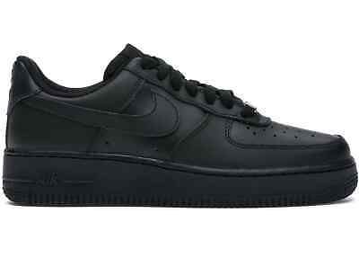 NIB Nike Air Force 1 '07 Low Triple Black DD8959-001 Women's 10.5, Men's 9 | eBay Black Shoes For School, Gabe Core, Black Forces, Nike Black Shoes, All Black Nike Shoes, Women Air Force 1, Black Af1, Nike Air Force Black, Boys Black Shoes