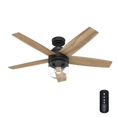 Hunter Margo Ceiling Fan w/ LED Light Kit, Handheld Remote - Transitional, Bohemian - Bed Bath & Beyond - 37857088 Unique Ceiling Fans, Hunter Ceiling Fans, 52 Inch Ceiling Fan, Room Fan, Bohemian Furniture, Hunter Fans, Best Ceiling Fans, Black Ceiling Fan, Hunter Fan