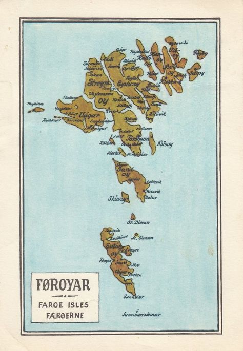 Faroe Islands Map, Storm Comic, Faroe Island, Nordic Countries, Faroe Islands, The 1970s, Drawing Tutorial, Trip Planning, Travel Posters