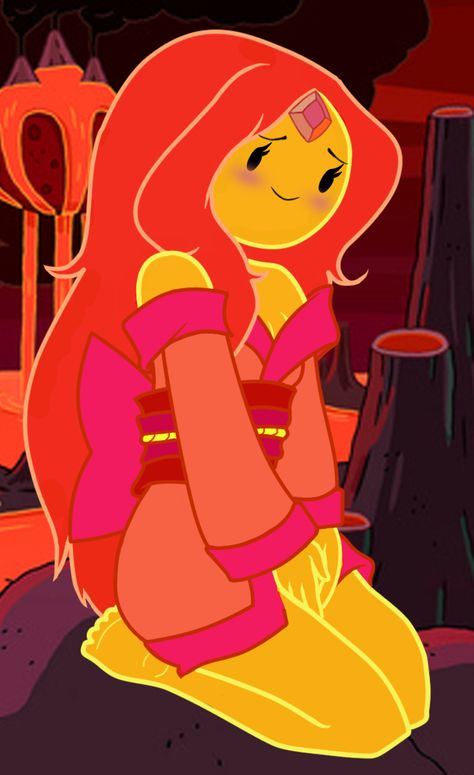 Flame Princess Fan Art, Princess Kimono, Adventure Time Clothes, Adventure Time Flame Princess, Fire Princess, Adventure Time Tattoo, Adventure Time Princesses, Princess Adventure, Adventure Time Girls