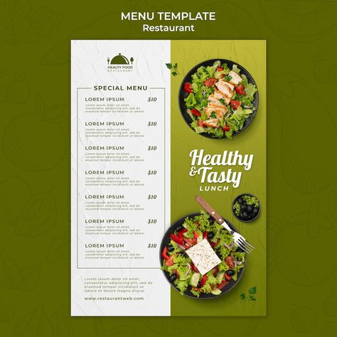 Breakfast Menu Design, Healthy Food Instagram, Healthy Restaurant Food, Menu Card Design, Seafood Menu, Menue Design, Healthy Food Menu, Food Menu Template, Fast Food Menu