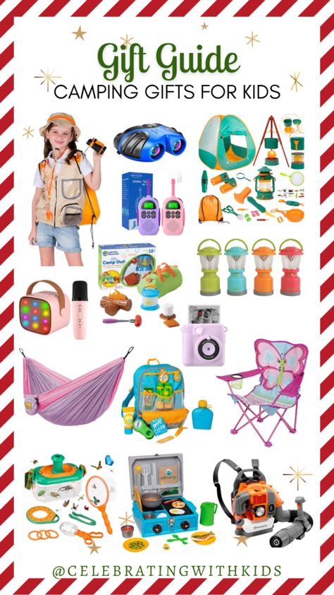 Outdoor Christmas Gifts For Kids, Outdoor Gifts For Kids, Camping Gift Baskets, Outdoorsy Kids, Outdoor Christmas Gifts, Outdoor Toys For Toddlers, Camping Toys, Nature Exploration, Gorgeous Images