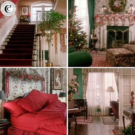 Home Alone Movie Astethic, Home Alone House Interior, Louisiana Cottage, Home Alone House, Kevin Home Alone, House Christmas Decorations, Movie Bedroom, Movie Houses, 90s House