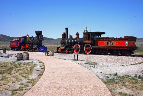 Utahns proud to have united the nation 150 years ago #Utah https://utahpolicy.com/index.php/features/today-at-utah-policy/20372-utahns-proud-to-have-united-the-nation-150-years-ago Central Pacific Railroad, Cross Country Training, Transcontinental Railroad, Golden Spike, Northern Utah, Utah State University, Railroad Companies, The Great Migration, Union Pacific Railroad