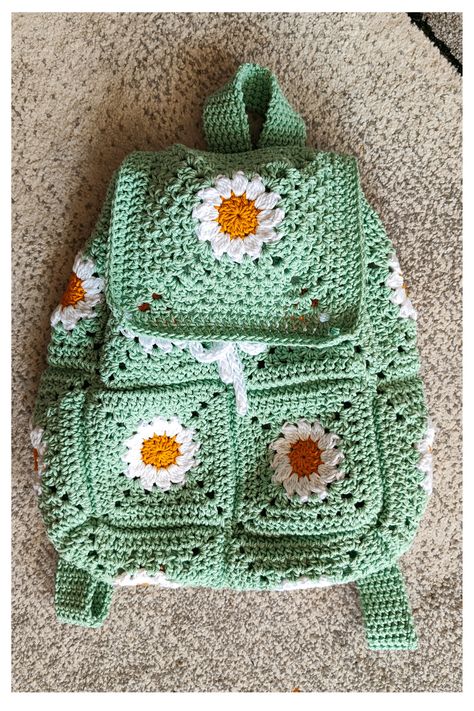 Crochet Bookbag Purse, Crochet Book Bags Free Patterns, Crochet School Bags Free Pattern, Crochet Granny Square Backpack Pattern, Granny Square Crochet Backpack, Large Crochet Bag Pattern Free, Crochet Backpack Free Pattern Easy, Crochet Bags Free Patterns Easy, Granny Square Backpack Pattern