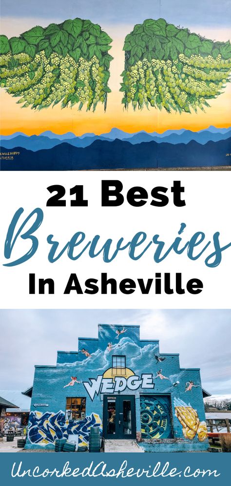 Best Breweries In Asheville Nc, Asheville Hikes, Asheville Breweries, Downtown Asheville Nc, North Carolina Attractions, Beer Guide, North Carolina Vacations, North Carolina Travel, Asheville North Carolina