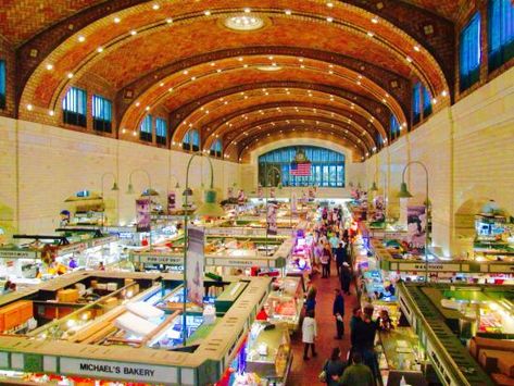 Westside Market Cleveland Ohio, West Side Market Cleveland, Cleveland West Side Market, Things To Do In Ohio, Ohio Attractions, Indoor Things To Do, Hana Highway, Wailea Beach, Tower City