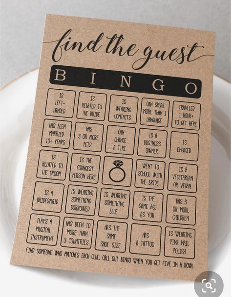 Creative Bridal Shower Games, This Or That Wedding, Wedding Bingo Game, Wedding Games Ideas, Wedding Ideas Guests, Games For Weddings, Games Bridal Shower Ideas, Wedding Game Ideas, Bridal Shower Game Ideas