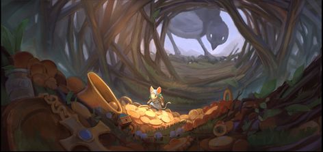 Treasure Concept Art, Nest Concept Art, Game Level Design, Personal Illustration, Painting Skills, Fantasy Background, Game Illustration, Environmental Design, Visual Development