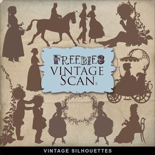 Freebie: Vintage Silhouettes Children Silhouettes, Saving Memories, Paper Child, Pretty Printables, Digital Scrapbooking Freebies, Silhouette Cards, Digi Scrapbooking, Silhouette Clip Art, Free Digital Scrapbooking