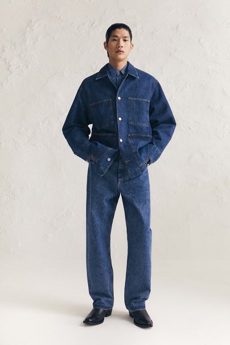 Zara Inspired Home, Denim Photoshoot, Mens Fashion Denim, Men's Denim Style, Shirts And Pants, Denim Outfits, Studio Nicholson, Women's Spurs, Fits Clothes