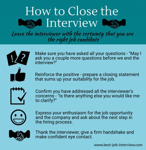 Closing the Interview Tips and Techniques Graphic Job Interview Prep, Job Interview Answers, Cv Inspiration, Job Interview Preparation, Interview Techniques, Job Interview Advice, Interview Answers, Job Tips, Interview Advice