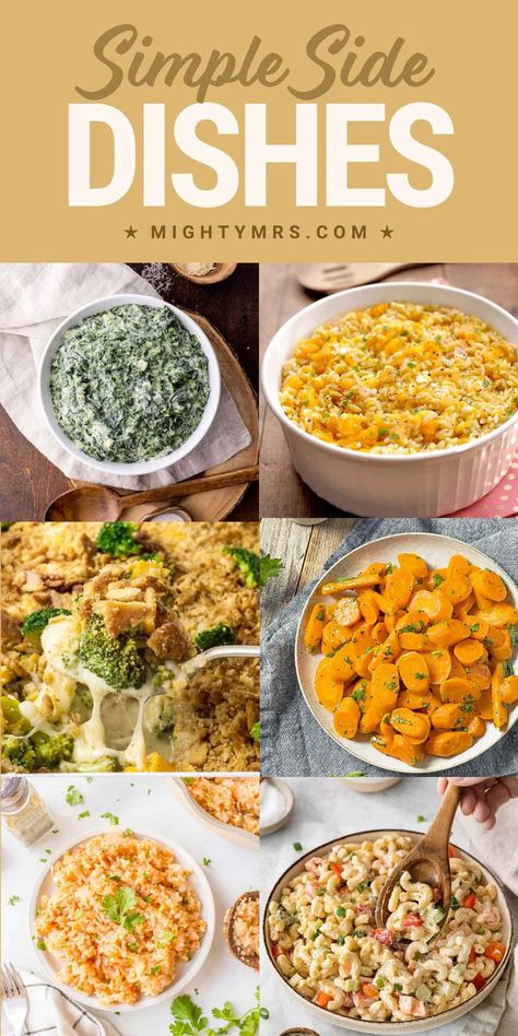 Side Dish Recipes Quick Sides, Classic Mashed Potatoes, Potluck Side Dishes, Crockpot Soup Recipes, Side Dish Recipes Easy, Holiday Side Dishes, Best Side Dishes, Super Easy Recipes, Healthy Homemade