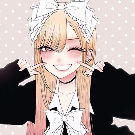 Marin Kitagawa, An Anime, Blonde, Hair, Anime, White, Black