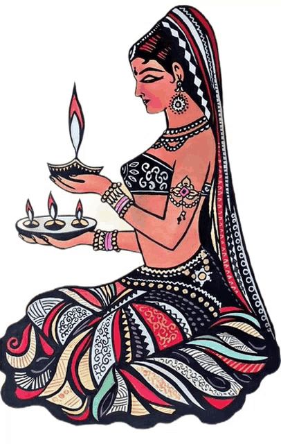 Indian Culture Painting, Diwali Painting, Namaste Art, Lady Painting, Diwali Drawing, Jai Hind, Perfect Bar, Indian Art Gallery, African Art Paintings