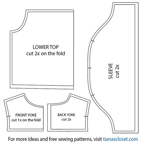 Basalie flutter sleeve top – free pdf sewing pattern – Tiana's Closet Flutter Sleeve Pattern Free, Flowy Blouse Sewing Pattern, Square Sleeve Pattern, Free Box Top Sewing Pattern, Puff Sleeve Blouse Pattern, Puff Sleeve Top Pattern, Dressing Gown Pattern, Flutter Sleeve Pattern, Linen Sewing