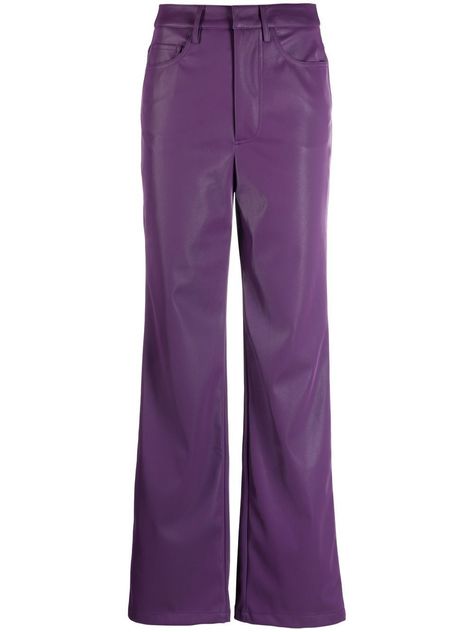 Purple Trousers, Style Types, Rotate Birger Christensen, Birger Christensen, Purple Pants, Upcycled Materials, Fashion Pieces, Wardrobe Style, Straight Leg Trousers