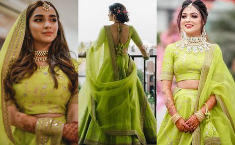 15 Most Gorgeous Ethnic Outfits Alia Bhatt Wore for 'Kalank' Promotions! | ShaadiSaga Green Sabyasachi Lehenga, Alia Bhatt Kalank, Sonam Kapoor Wedding, Green Sharara, Bangle Ceremony, Sabyasachi Bridal, White Anarkali, Sabyasachi Bride, Sabyasachi Lehenga