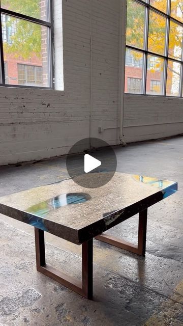 Ben Elia | BuiltbyBen Wood Co on Instagram: "Throwback to last summer when I made this concrete and epoxy table, a paper weight forsure 🥴
.
.
.
.
#epoxy #epoxyresin #resinart #resinartwork #concrete #concretedesign #concretetable #handmade #custom #handcrafted #art #design #furniture #furnituredesign #modern #modernart #furnituredesign #designer #interiordesign #satisfying #diy #diycrafts #diyhomedecor #homedesign #artistsoninstagram #woodworker #reels" Concrete And Epoxy Table, Concrete And Resin, Concrete Countertop, Concrete Table, Epoxy Table, Resin Artwork, Concrete Design, Handcrafted Art, Concrete Countertops