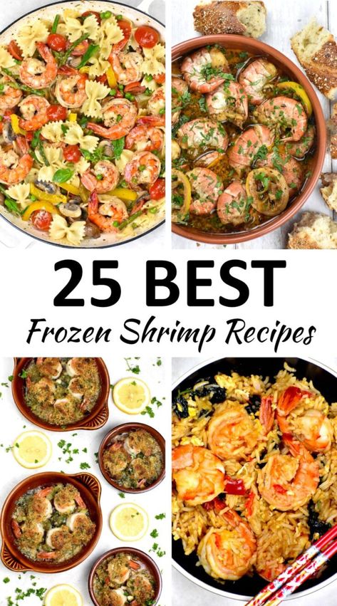 Cooked Shrimp Recipes Frozen, Shrimp Snacks, Frozen Shrimp Recipes, Frozen Cooked Shrimp, Cooked Shrimp Recipes, Delicious Dinner Ideas, Spicy Garlic Shrimp, Crawfish Recipes, Pasta Primavera Recipe