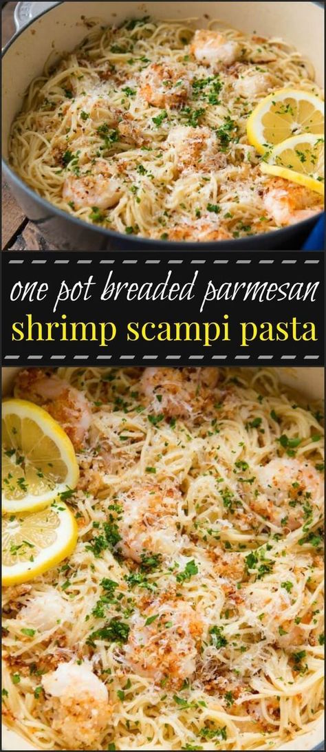 Parmesan Shrimp Scampi, Shrimp Scampi Pasta Recipes, Italian Shrimp Recipes, Parmesan Shrimp, Shrimp Scampi Pasta, Shrimp Parmesan, Scampi Pasta, Pescatarian Diet, Pescetarian Recipes