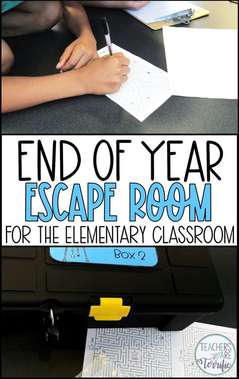 An Exciting Escape Room for the End of the Year - Teachers are Terrific Escape Room Elementary School, End Of Year Stem Activities, End Of The Year Activities Elementary, Classroom Escape Room, Year 4 Classroom, Diwali Games, Virtual Team Building, 5th Grade Activities, Steam Challenges