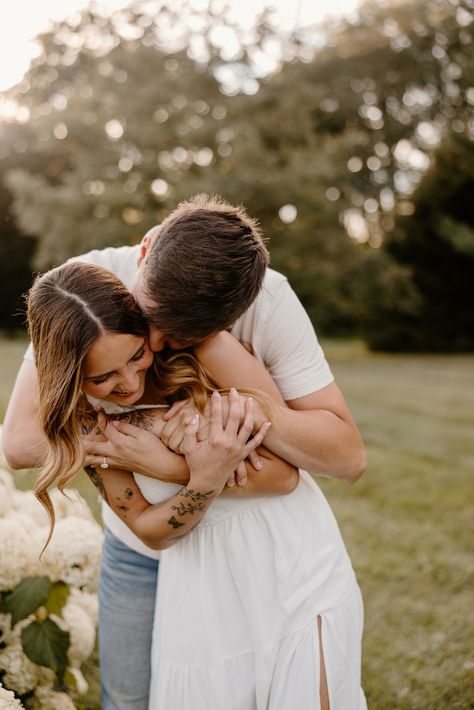 Open fields and gardens??? SAY LESS!😍✨💐 Can we please talk about the gorgeous parks in the Dayton and Columbus area?! It makes my heart so happy. I love the summer tones, the sun through the trees, and of course Carys + Carson 😭🤭✋🏼 It's always fun to get creative with my couples and find locations that not only match their vibe but have plenty of space for creativity! Just your friendly reminder that your engagement photos are all about YOU! 🩷 Find what makes your heart happy so we can capt... Terracotta Engagement Photos, Engagement Farm Photos, Fall Park Engagement Photos, Engagement Photos In A Park, Garden Engagement Photoshoot, Engagement Photos In Garden, Candid Engagement Photos Natural, Engagement Photos With Child, Engagement Photos Tree