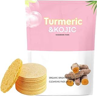 Phor Essentials Turmeric Kojic Acid Pads, Kojic Acid and Turmeric Cleansing Pads Cleansing Pads, Kojic Acid, Cotton Pads