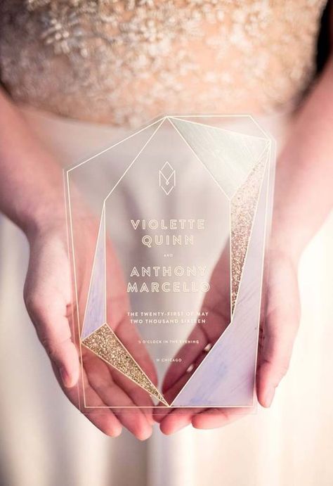 Spectacular and Sparkly Ways To Dazzle Your Guests - Wedding Styling Acrylic Invites, Wedding Announcements Invitations, Wedding Celebration Invitation, Personalised Invitations, Clear Wedding Invitations, Trendy Invitations, Wedding Invitation Trends, Invites Wedding, Stationery Ideas