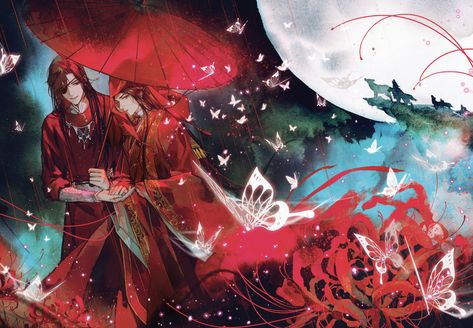 heaven official’s blessing/tiān guān cì fú book 1 full cover art (hualian, tgcf) Underwater Kiss, Heaven's Official Blessing, Laptop Wallpaper, Wallpaper Pc, Scenery Wallpaper, Cover Art, Anime Wallpaper, Manga Anime, Book Art