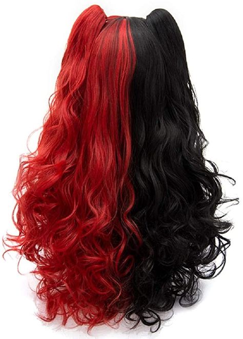 Vampire Wig, Vampire Hairstyles, Fox Hair Dye, Vampire Hair, Red Hair Looks, Red Hair Inspiration, Split Dyed Hair, Korean Hair Color, Dip Dye Hair