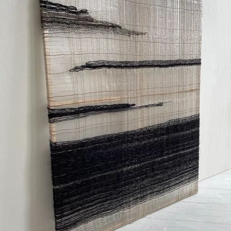 Matsushima | Hiroko Takeda Studio Rug Weaving Loom, Art Fibres Textiles, Saori Weaving, Handwoven Tapestry, Weaving Loom Projects, Textile Wall Art, Woven Wall Art, Diy Weaving, Weaving Designs