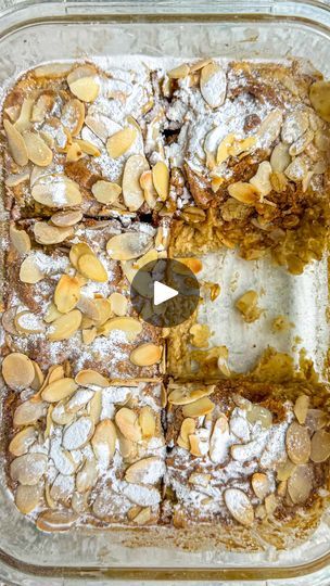 Almond Croissant Baked Oats, Oat Snacks, Health Bars, Oats Snacks, Healthy Oats, Breakfast Baking, Almond Desserts, Healthy Cakes, Recipe Hacks