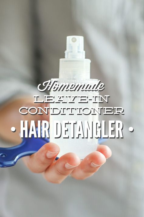 Homemade Leave-In Conditioner Hair Detangler Conditioner Recipe, Amanda Jones, Homemade Goodies, Conditioner Hair, Homemade Products, Homemade Hair Products, Natural Body Care, Hair Detangler, Diy Health